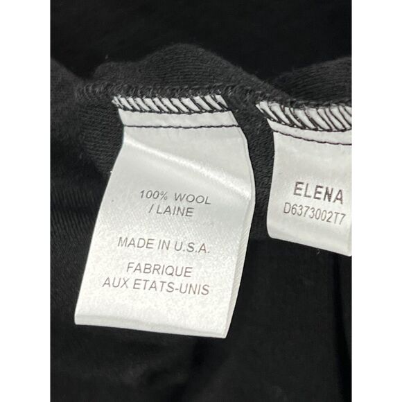 Diane Von Furstenberg Dress Size 4 Black Wool Knit Elena Shift Timeless Elegance - Picture 12 of 14